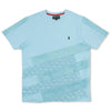 M389 Makobi Jacquard ri to tee- Light Blue