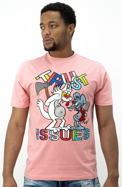 M269 Makobi Trust Issues Tee - Salmon