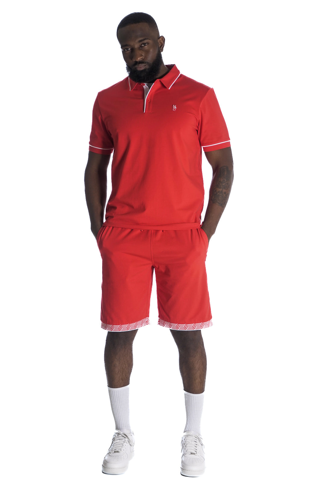 M383 Makobi Luciano Polo Shirt - Red