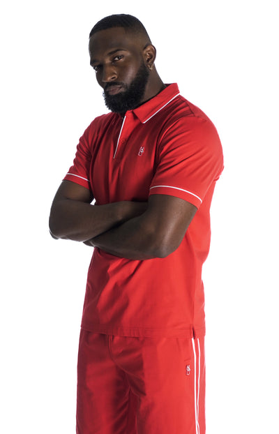 M383 Makobi Luciano Polo Shirt - Red