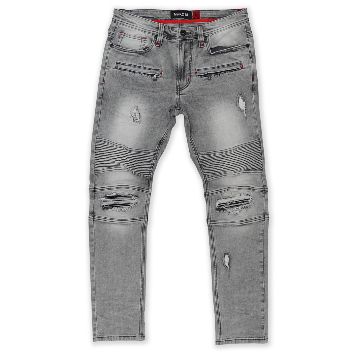 M1962 Maui Biker Jeans W / Itansan Underlay - Grey