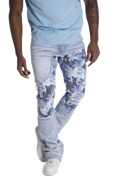 M1919 Costello Stack Jeans - Light Wẹ