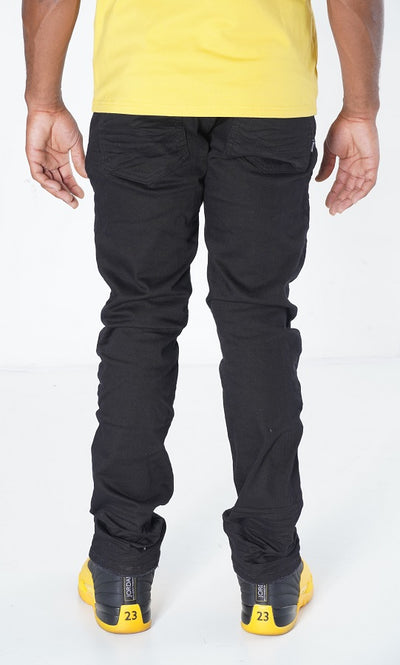 M1940 Naxos Biker Jeans- Black/Yellow