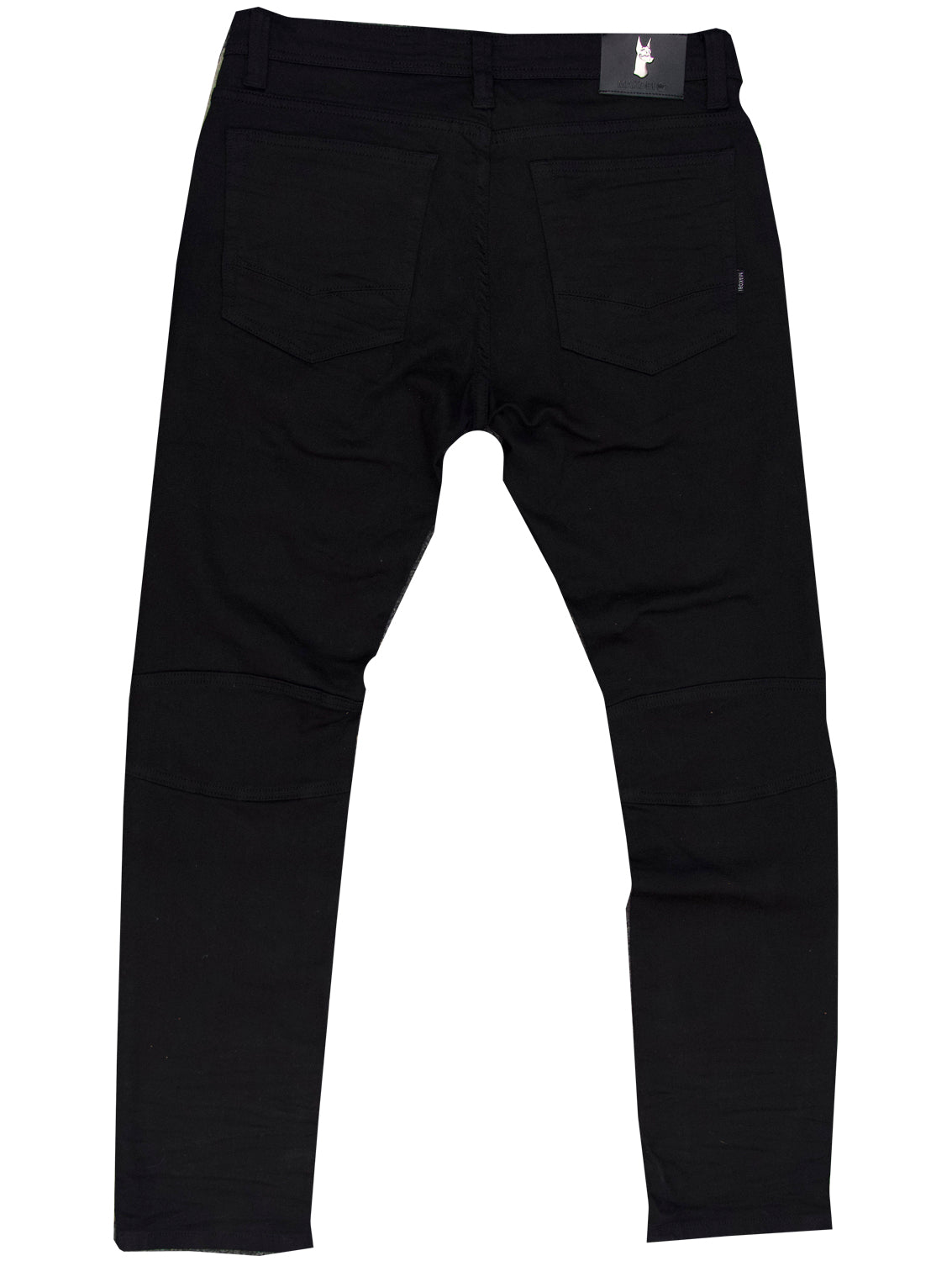 M1771 Makobi Petani Shredded Jeans With Bleach Spots - Black/Black