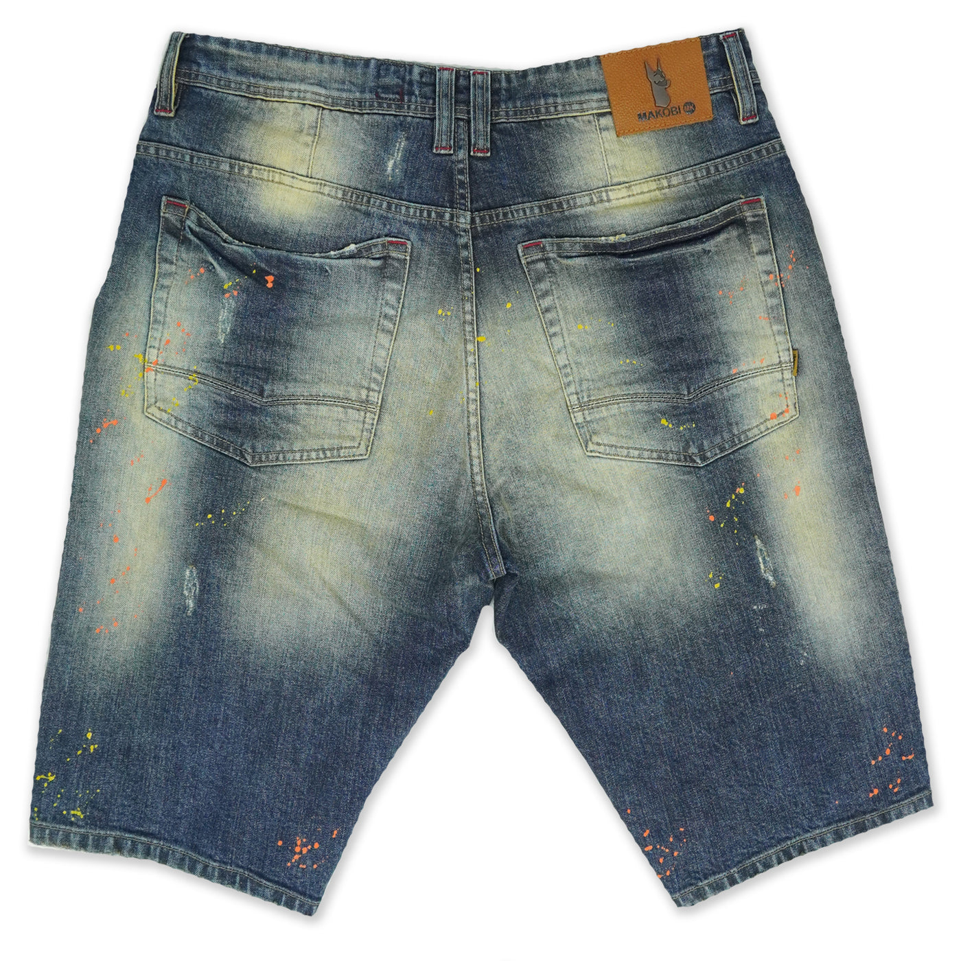 M920 Stinson Shredded Shorts w/Paint Splash - Dirt