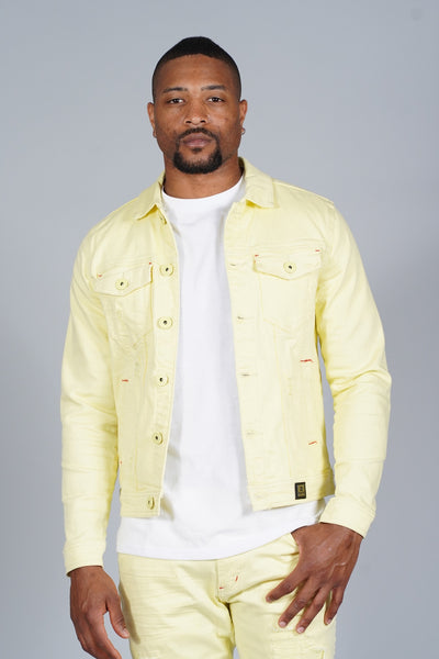 M1026 mojuto Denimu jaketi - Yellow