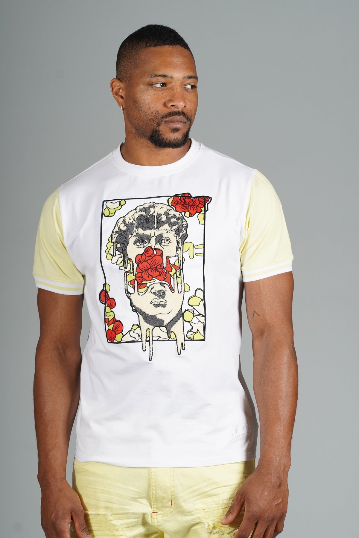 M267 David Tee - White/Yellow