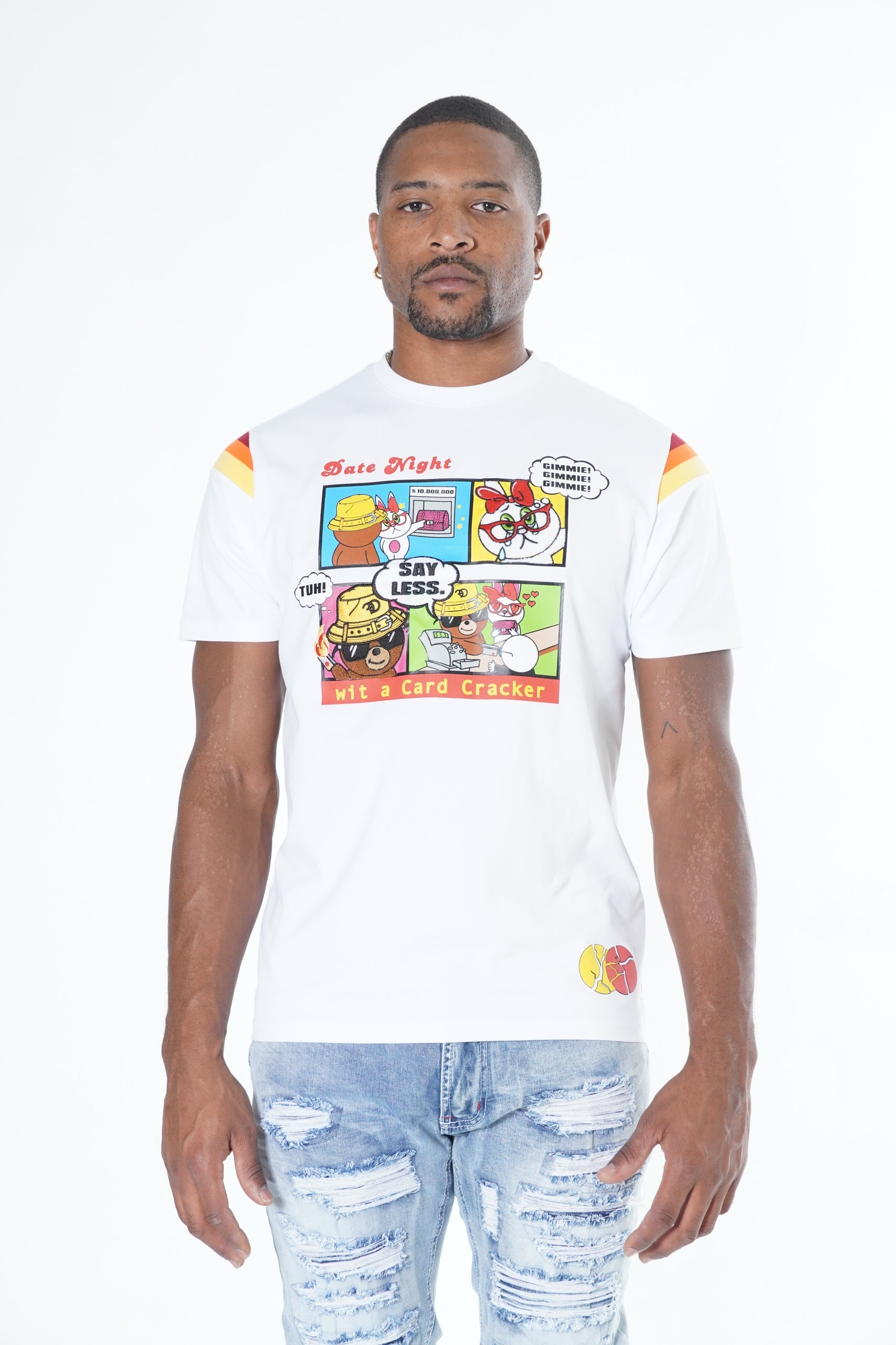 F177 Ọjọ Night Tee - White