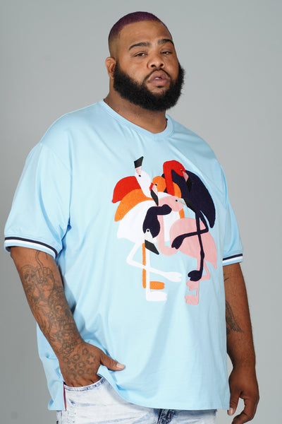 M219 Flamingo Tee - Blue