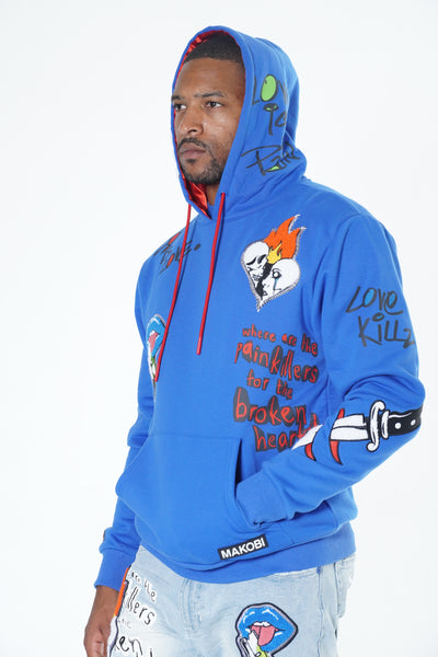 M4505 Love Kills Hoodie - Royal