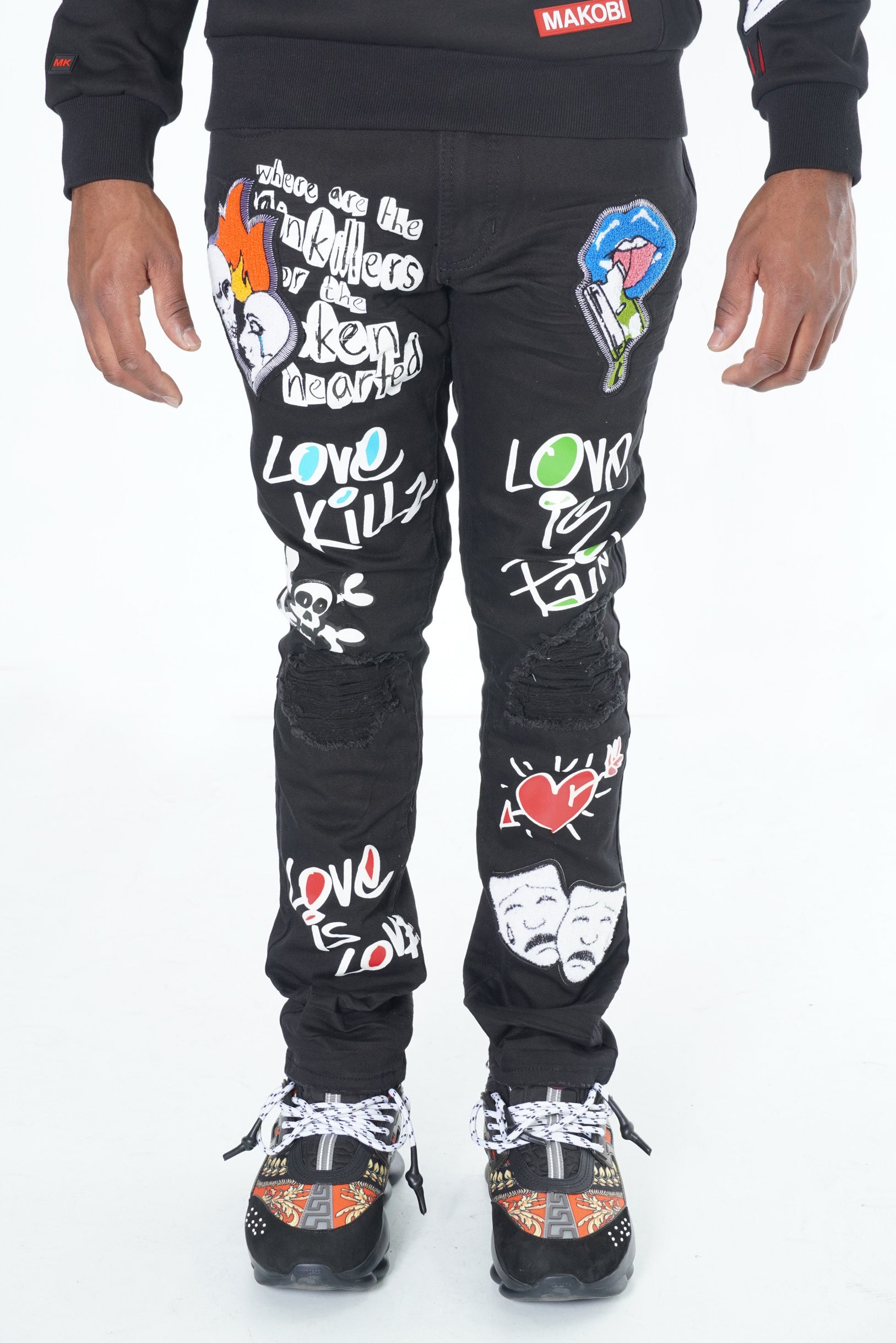 M1999 Love Kills Jeans - Black/Black