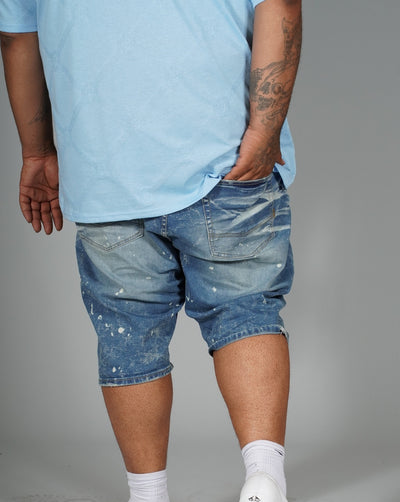 M771 Pacifica Shredded Shorts - Light Wash