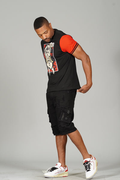 M267 David Tee - Black / Red