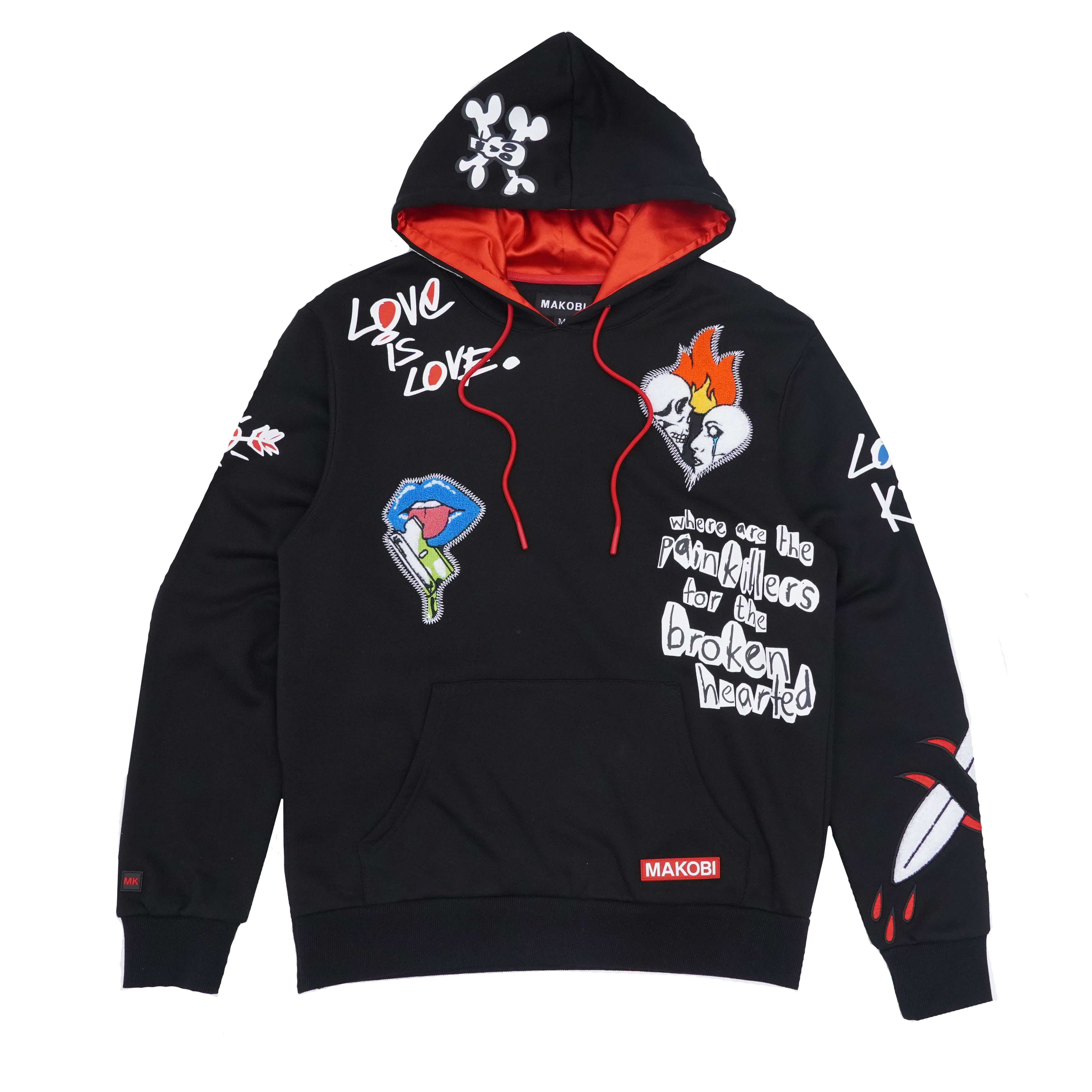 M4505 Love Kills Hoodie - Black