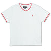 M300 V-Neck Top - White