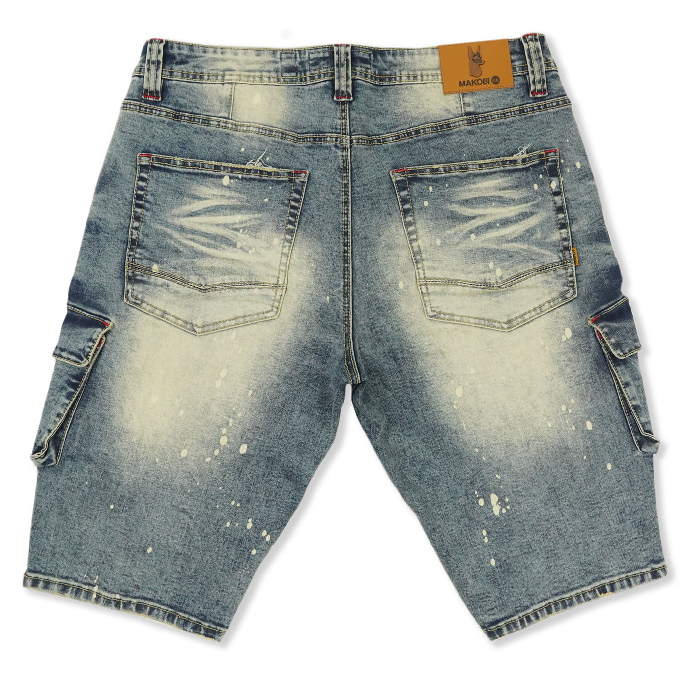 M936 - Makobi Denimu Cargo Shorts - o dọti