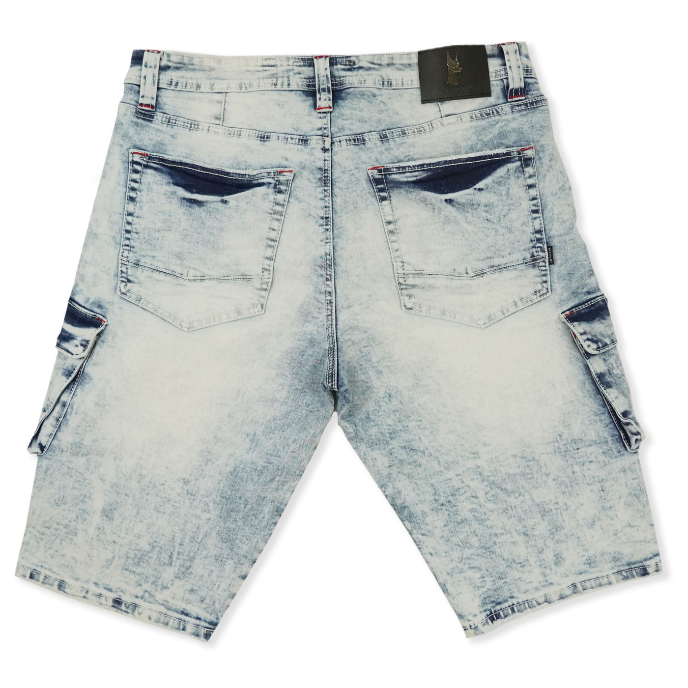 M936 - Makobi Denimu Cargo Shorts - Light Wẹ