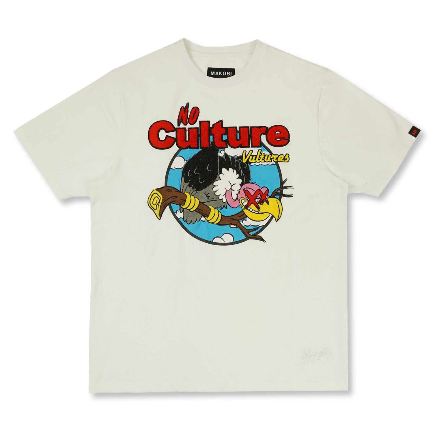 M370 No Culture Vultures Tee - White