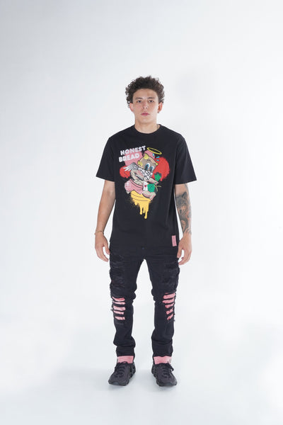 F144 Frost Honest Bread Tee - Black