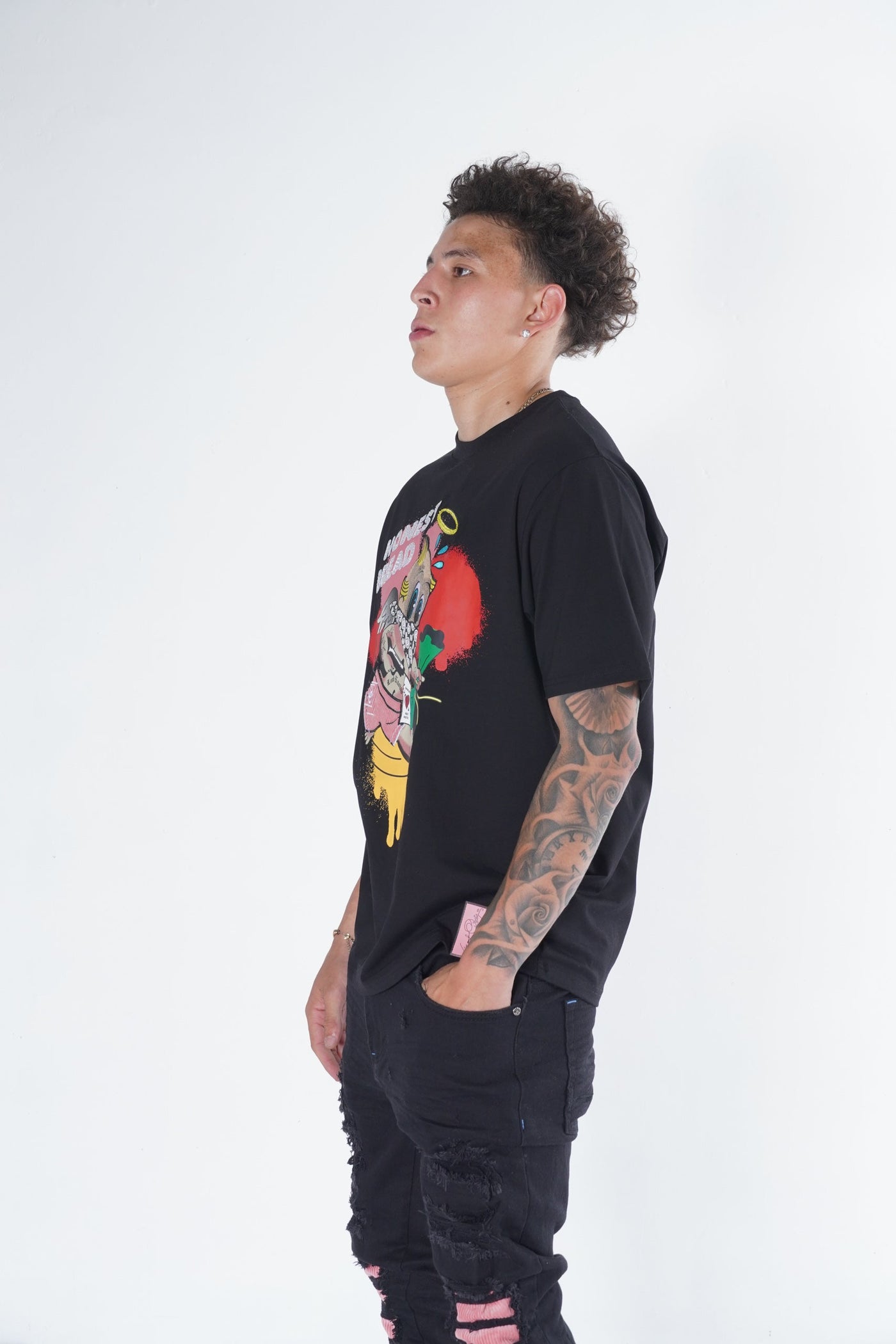 F144 Frost Honest Bread Tee - Black