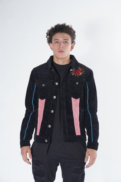 F1045 Frost Eyin Ẹṣẹ Okun Jacket - Black