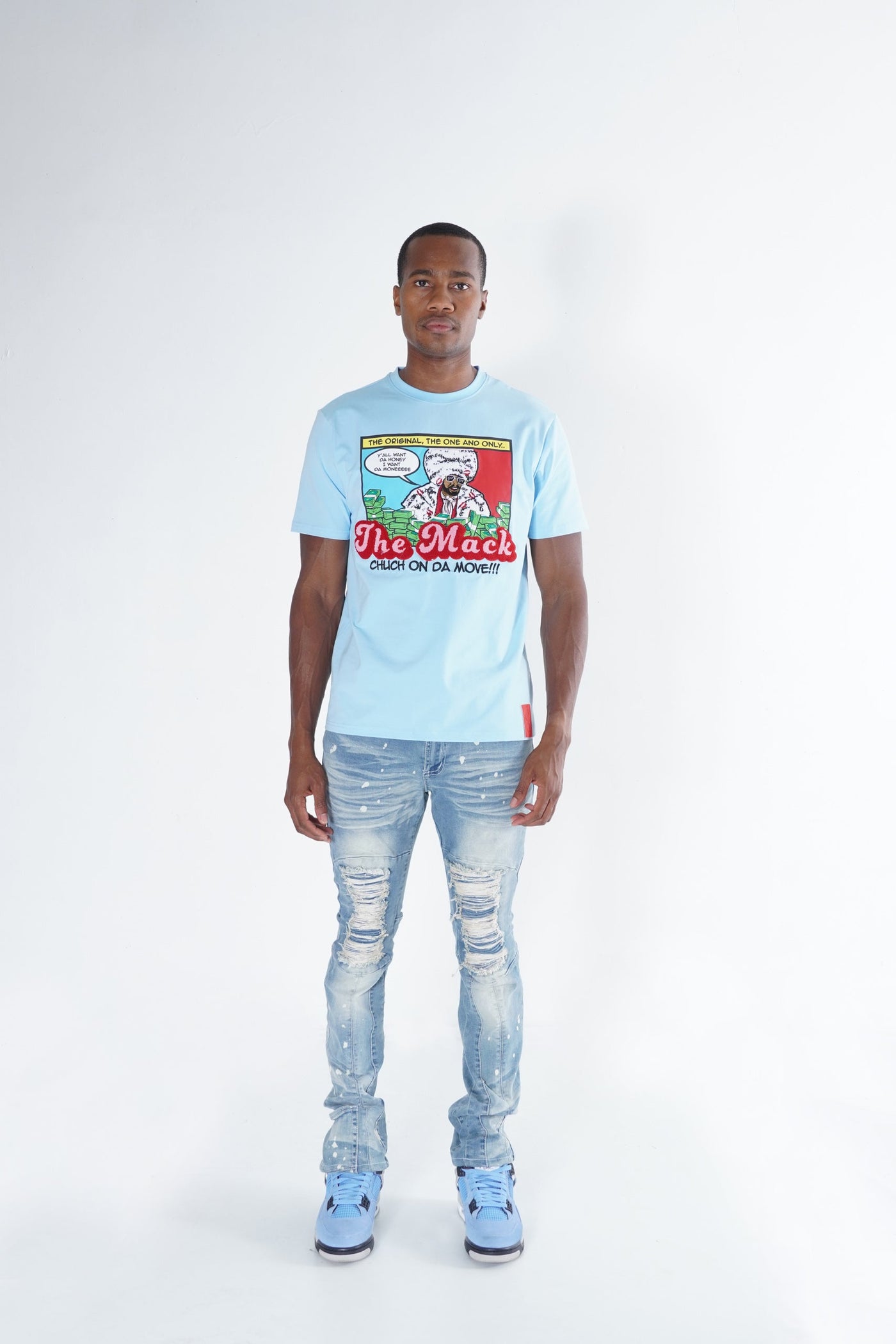 F166 The Mack Tee- Blue