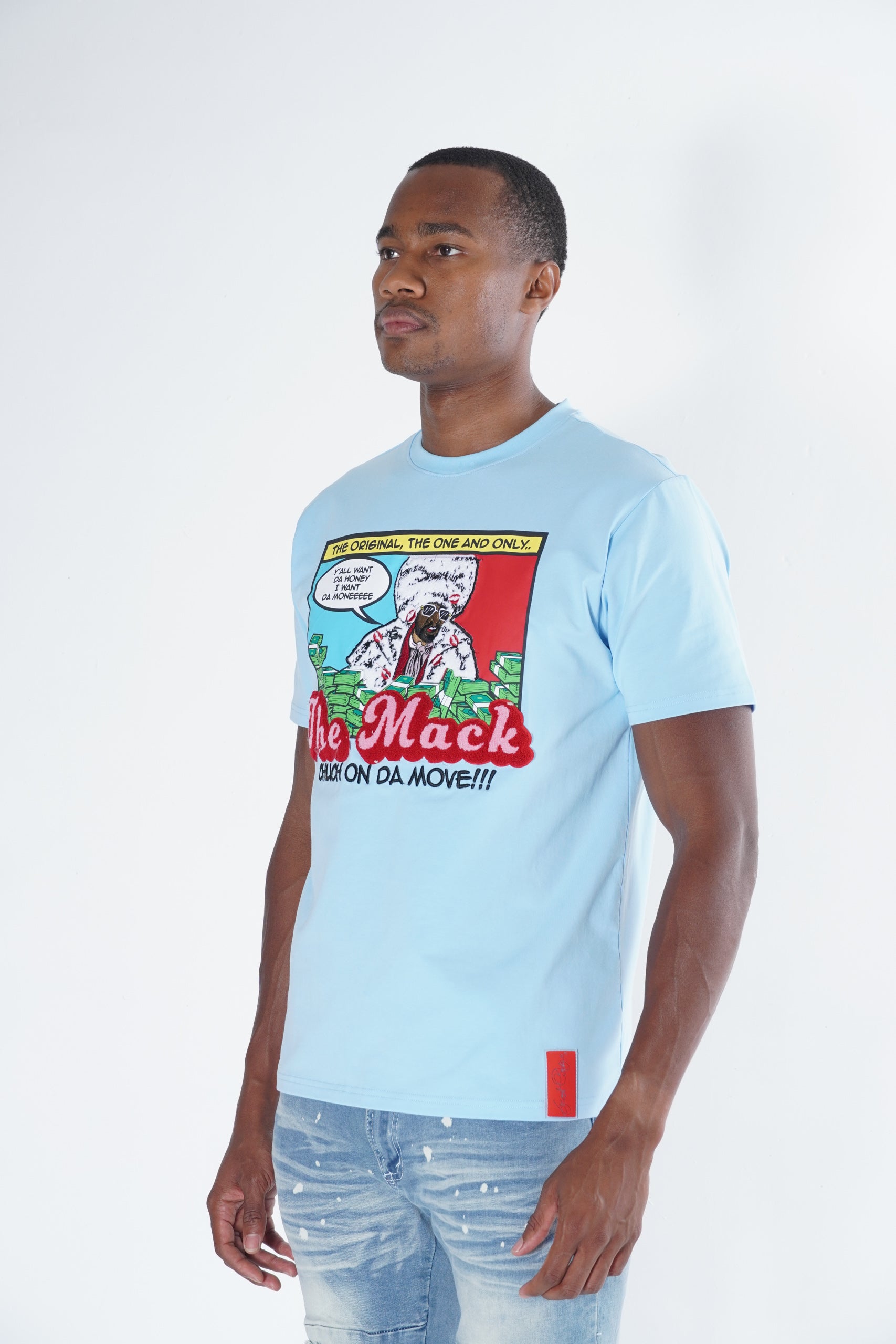 F166 The Mack Tee- Blue