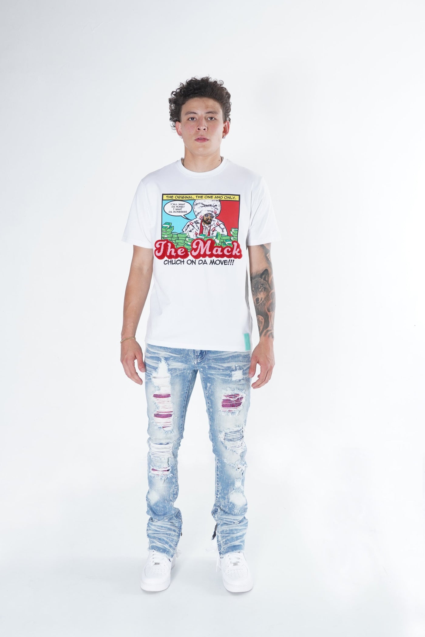 F166 The Mack Tee- White