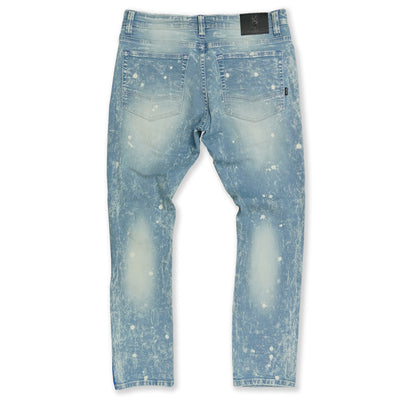 M1982 Pismo Shredded Jeans w/ teepu ẹgbẹ - Light w