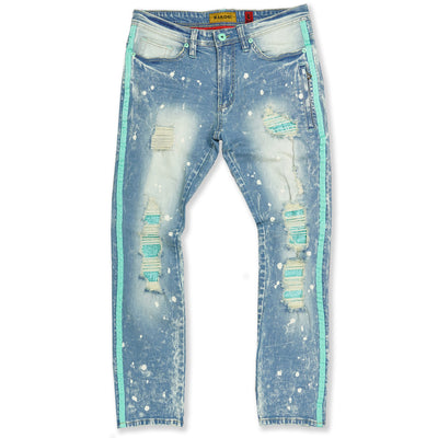 M1982 Pismo Shredded Jeans w/ side tape - Dirt