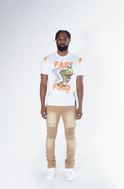 F121 Fast Food Tee - White