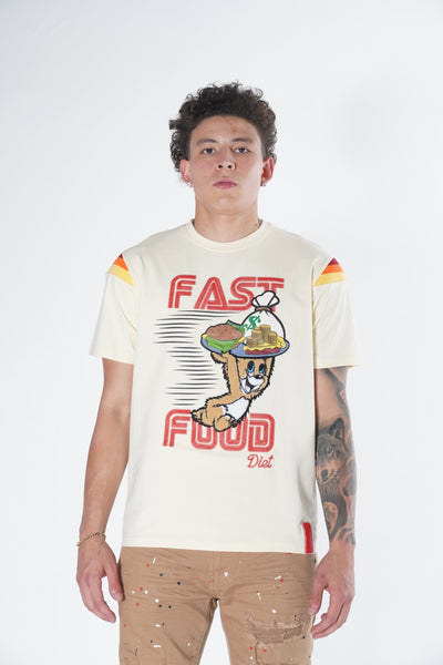 F121 Fast Food Tee - Natural