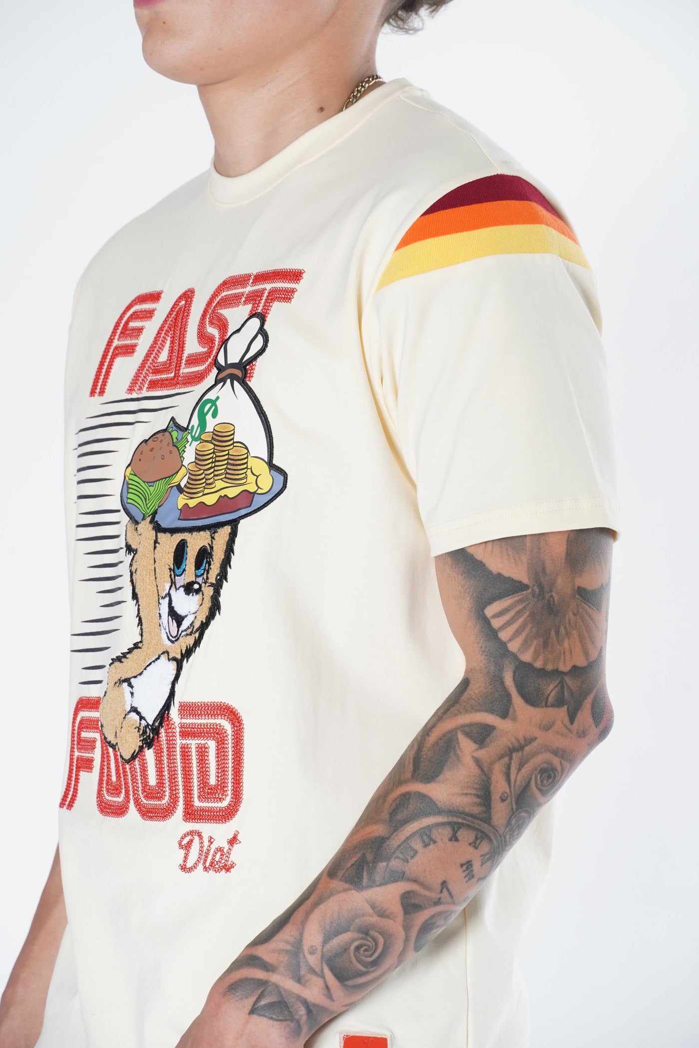 F121 Fast Food Tee - Natural