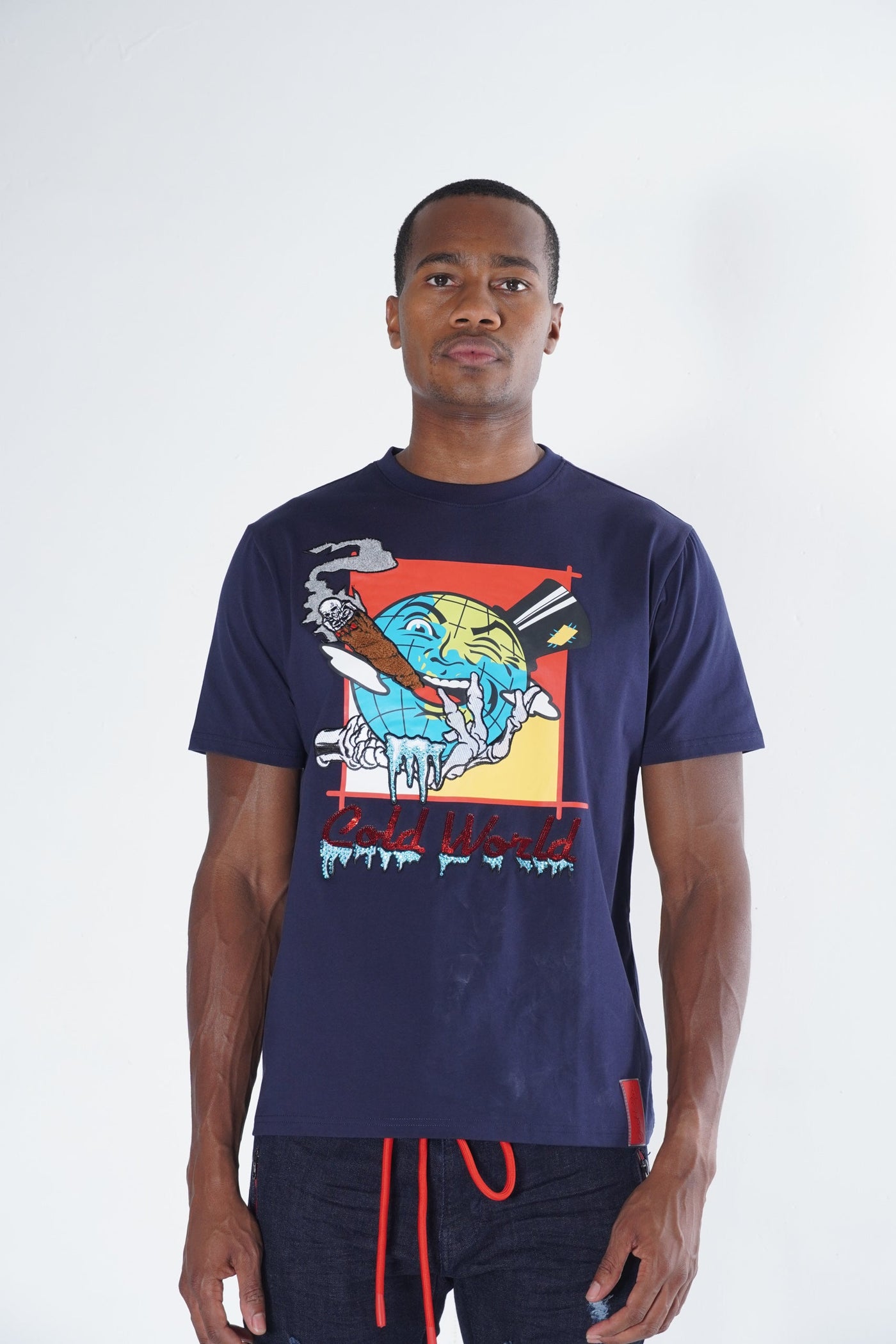 F112 Frost Cold World Tee - Navy