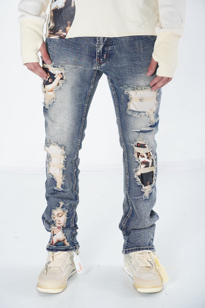 F1707 Frost Angel Denim Jeans - Dirt