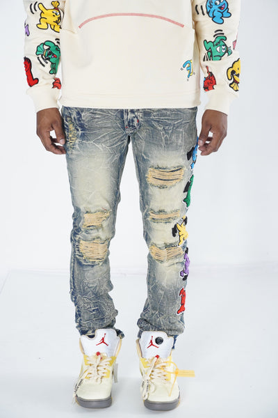 F1750 Frost Money Dance Denim Jeans - Dirt