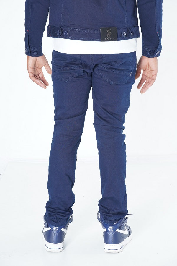 M1926 - Makobi Core Denim Biker Jeans - نیروی دریایی