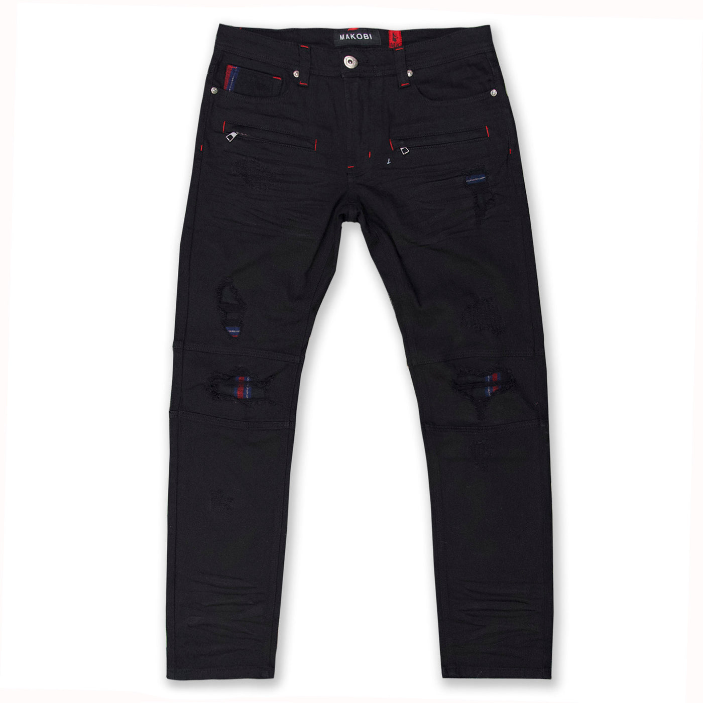 M1768 Makobi Malachy Jeans w / Itansan Underlay - Black