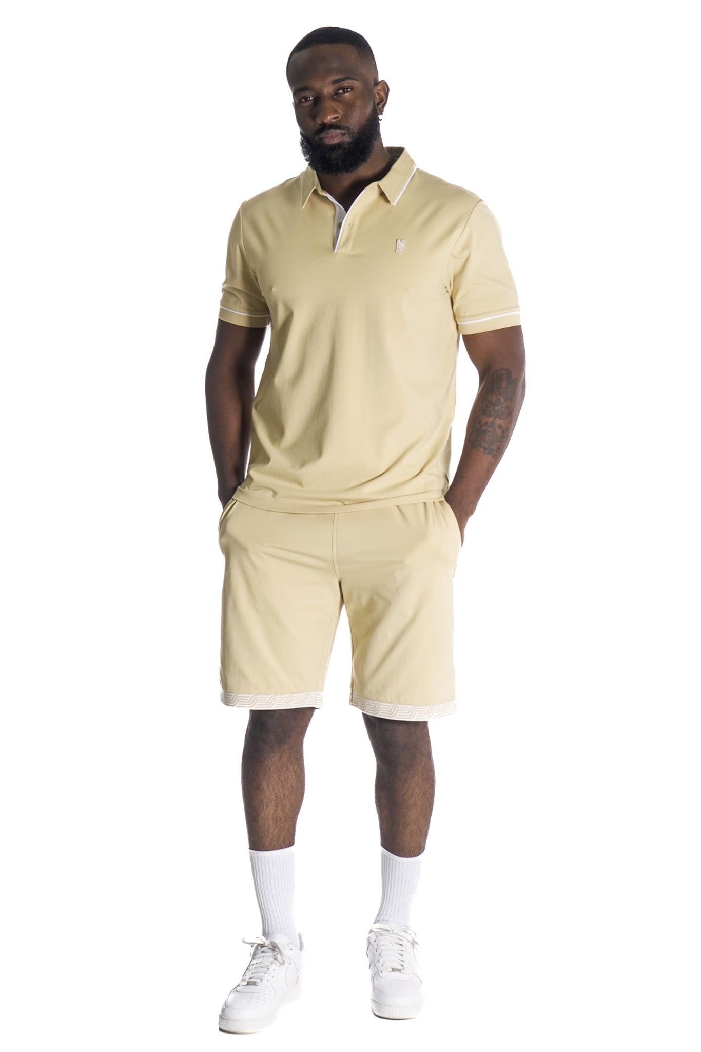 M383 Makobi Luciano Polo Shirt - Khaki