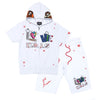 F538/F538S Love Kills Short Sleeves Set- White