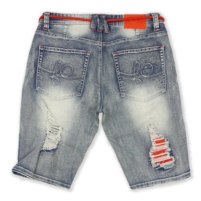 F600 Frost Shredded Denimu Kukuru - Light Wẹ