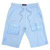 F677 Frost Essential Fleece Shorts - Blue