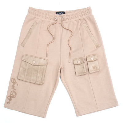 F677 Frost Essential Fleece Shorts - Khaki