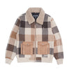 M1015 Dario kìki irun Plaid Jacket - Khaki 