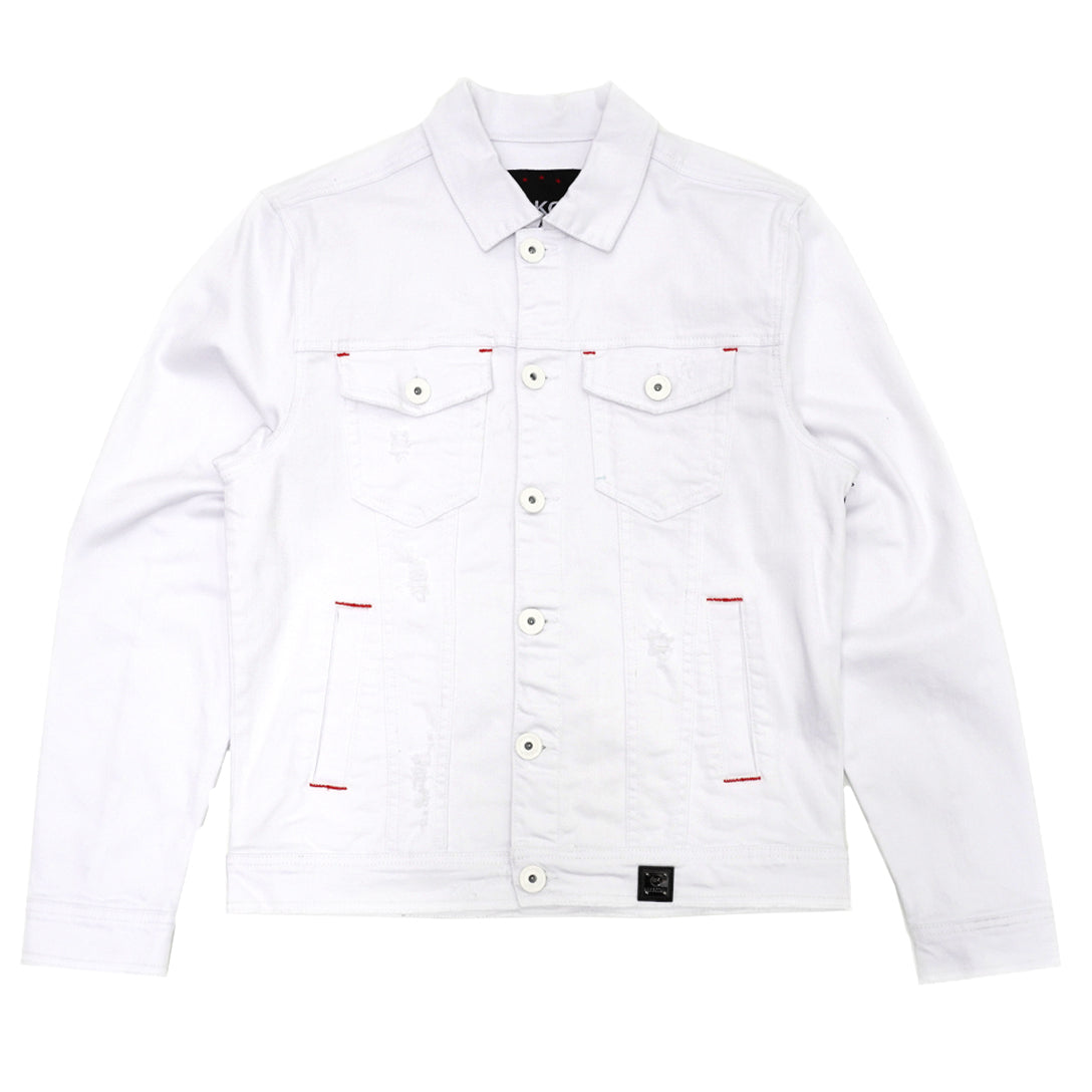 M1026 mojuto Denimu jaketi - White