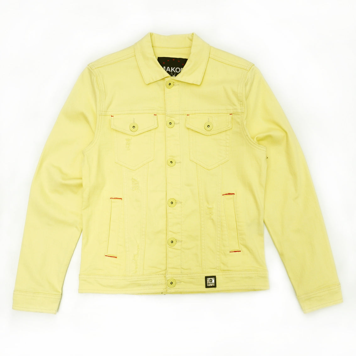 M1026 mojuto Denimu jaketi - Yellow