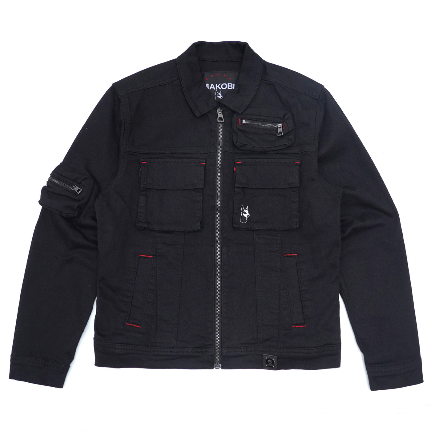 M1030 Aries Cargo Denimu jaketi - Black / dudu