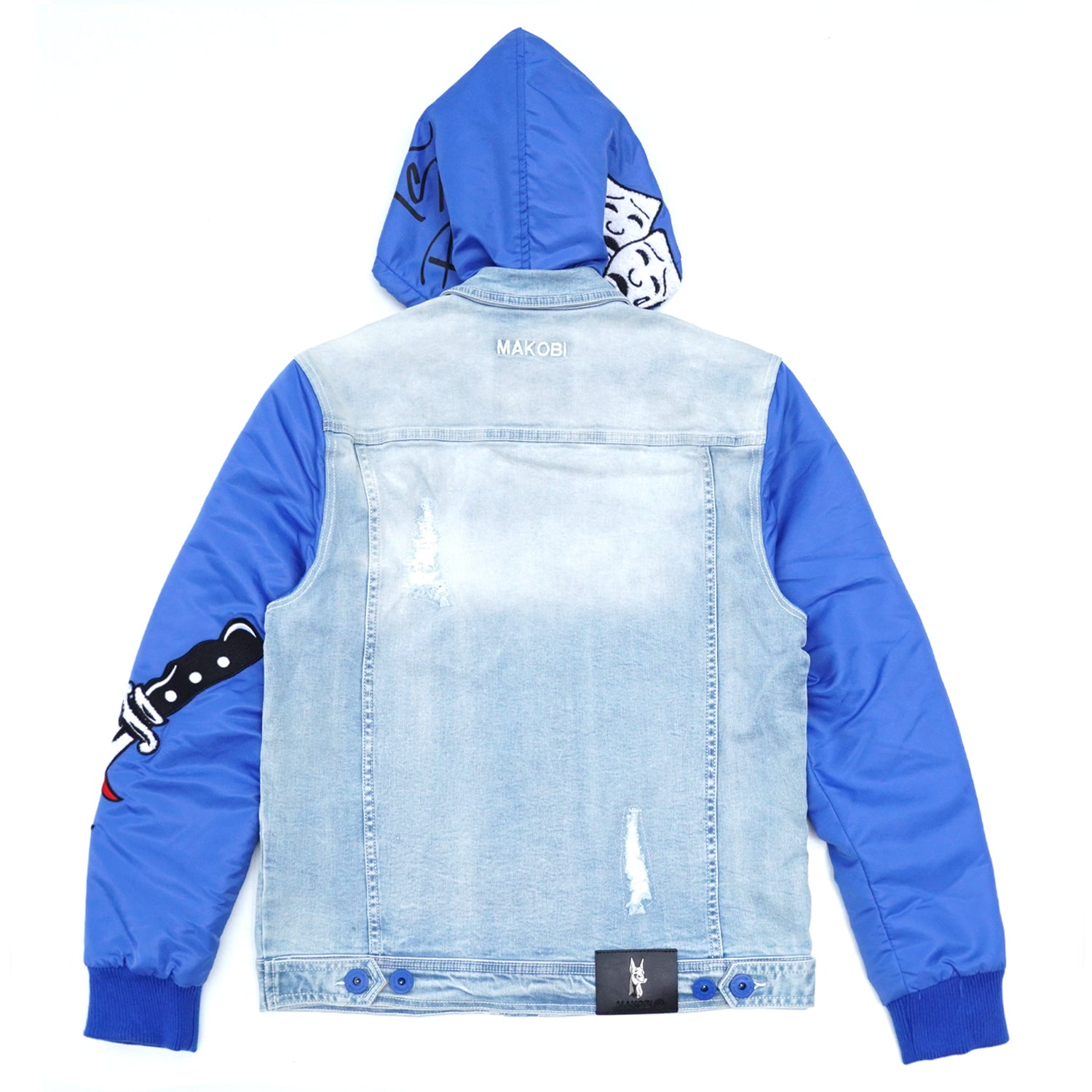 M1040 Love Kills Denim Jacket - Light wash