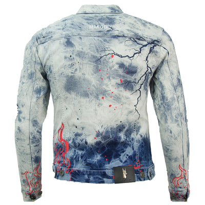 M1052 Makobi Fire Denim Jacket - Light Wash