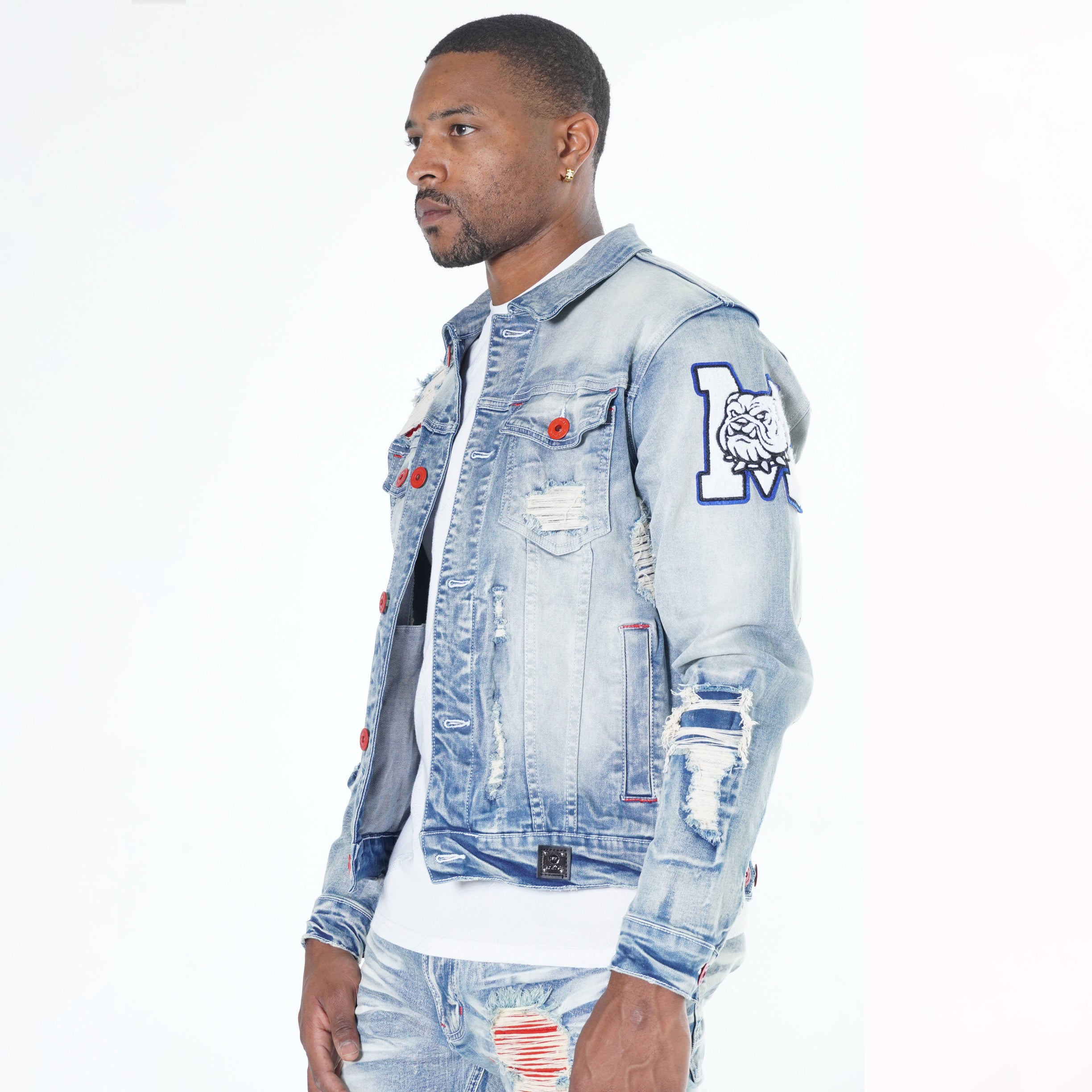 M1090 Olori Denimu jaketi - Light Wẹ